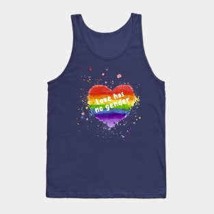 LGBT Rainbow Pride - Love Has No Gender Tank Top